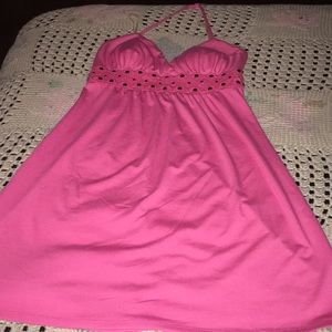 Pink sequin hearts dress